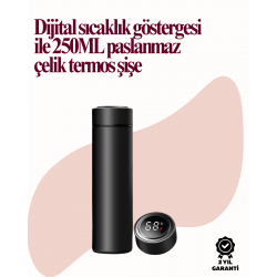 Mey İthalat® Uzun Süre Isı Koruma Sağlayan Dijital Göstergeli Termos