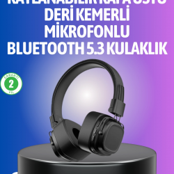 Mey İthalat® Uzun Süreli Rahat Kullanım İçin Kablosuz Bluetooth Kulaklık