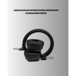 Mey İthalat® Uzun Süreli Rahat Kullanım İçin Kablosuz Bluetooth Kulaklık