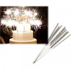 Mey İthalat® Uzun Tel Maytap Pasta Maytabı Kına Gecesi Bekarlığa Veda Maytap 40 cm 5 Adet