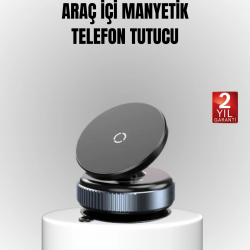 Mey İthalat® Vakum Adsorpsiyonlu Manyetik Telefon Tutucu Güçlü N52 360° Evrensel Uyumluluk