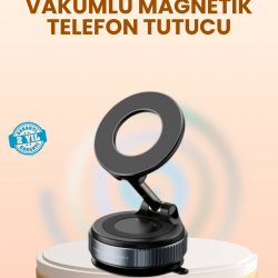 Mey İthalat® Vakumlu Manyetik Araç Telefon Tutucu Güçlü Tutuş