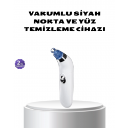 Mey İthalat® Vakumlu Siyah Nokta Temizleme Cihazı – 5 Kademe Güç ve 4 Başlıklı Derin Cilt Bakımı