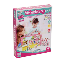 Mey İthalat® Veteriner Maket 3 Boyutlu Puzzle