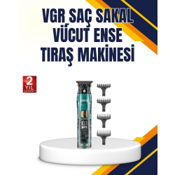 Mey İthalat® VGR V-695 Profesyonel Tıraş Makinesi Seramik Bıçaklı Turbo Güçlü Motor