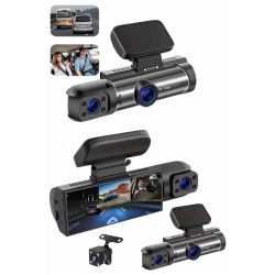 Mey İthalat® Video ve Fotoğraf Kaydedici Sürüş Kamerası Ön ve Arka Çift Kameralı