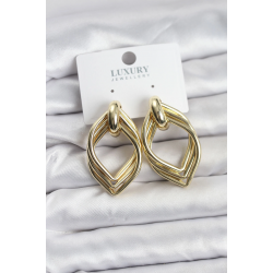 Mey İthalat® Vintage Gold Renk Pirinç Kadın Küpe