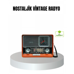 Mey İthalat® Vintage Radyo – Nostaljik Tasarım ve Modern Teknoloji Bir Arada