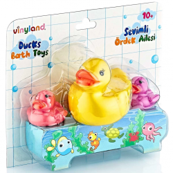 Mey İthalat® Vinil Ördek Ailesi Banyo Oyuncakları 661778