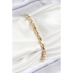 Mey İthalat® VIP Pirinç Zirkon Taşlı Sıralı Damla Model Gold Renk Kadın Bileklik