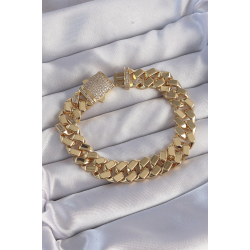 Mey İthalat® Vip Seri Gurmet Zirkon Taşlı Gold Renk Bileklik