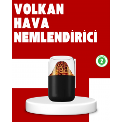Mey İthalat® Volkanik Tasarımlı LED Işıklı Ultrasonik Nemlendirici
