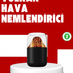 Mey İthalat® Volkanik Tasarımlı LED Işıklı Ultrasonik Nemlendirici