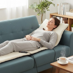 Mey İthalat® Vücut Masaj Matı Isı Terapili ve Çok Bölgeli Masaj