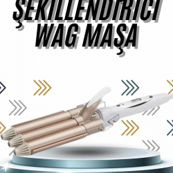 Mey İthalat® Wag Maşa Profesyonel Saç Şekillendirici İyon Özellikli Isı Kademeli