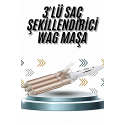 Mey İthalat® Wag Maşa Profesyonel Saç Şekillendirici İyon Özellikli Isı Kademeli