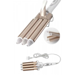 Mey İthalat® Wag Maşa Yeni Nesil Yüksek Isı Ayarlı Seramik Kaplama Saç Şekillendirici Doğal Bukle