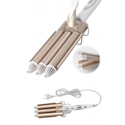 Mey İthalat® Wag Maşa Yeni Nesil Yüksek Isı Ayarlı Seramik Kaplama Saç Şekillendirici Doğal Bukle