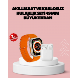 Mey İthalat® Watch 9 Max Akıllı Saat 45 mm Geniş Ekran Kulaklık Seti