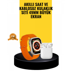 Mey İthalat® Watch 9 Max Akıllı Saat Sesli Görüşme Özellikli Kulaklık Seti