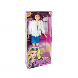 Mey İthalat® WG-66770 Parlak Elbiseli Ceketli Bebek 29 cm -Vardem