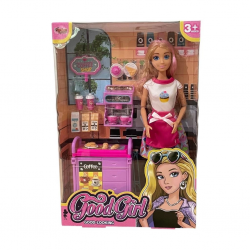 Mey İthalat® WG66748 Kutulu   Kafe İşleten Bebek Set 11,5 inç