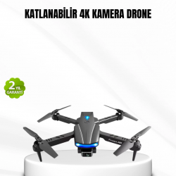 Mey İthalat® Wi-Fi Bağlantılı 4K Drone Katlanabilir ve 360° Takla Özellikli