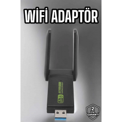 Mey İthalat® Wifi Adaptör Çift Bantlı Kablosuz Wifi Adaptörü