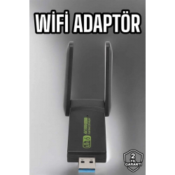 Mey İthalat® Wifi Adaptör Çift Bantlı Kablosuz Wifi Adaptörü