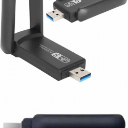 Mey İthalat® Wifi Alıcı Dual Band Usb 3.0 Adaptör Kablosuz Windows 7/8/10/11