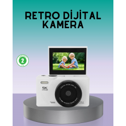 Mey İthalat® WiFi Bağlantılı 5K Ultra HD Dijital Kamera 75MP Otofokus