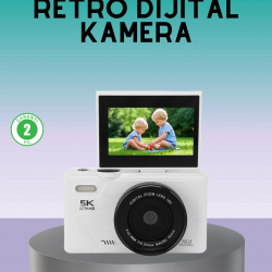 Mey İthalat® WiFi Bağlantılı 5K Ultra HD Dijital Kamera 75MP Otofokus