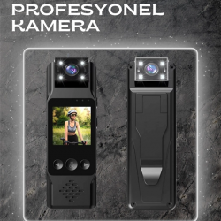 Mey İthalat® WiFi Destekli Mini Kamera – 180° Dönebilen Lens, 1080P Video, TFT Ekranlı