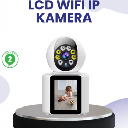 Mey İthalat® WiFi İç Mekan Kamera 2K Gece Görüşlü Çift Yönlü Görüntü Konuşma Destekli