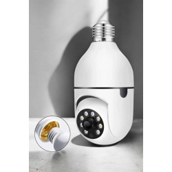 Mey İthalat® Wifi Kamera Duylu Ampul Görünümlü 360 Derece Dönebilen Ev Kamerası
