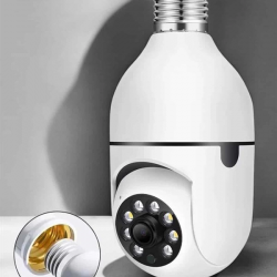 Mey İthalat® Wifi Kamera Duylu Ampul Görünümlü 360 Derece Dönebilen Ev Kamerası