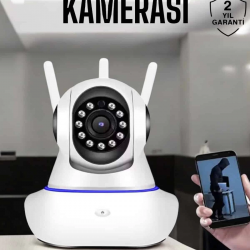 Mey İthalat® Wifi Kamera Ev Kamerası Gece Görüşlü Kablosuz Bebek Izleme Kamerası