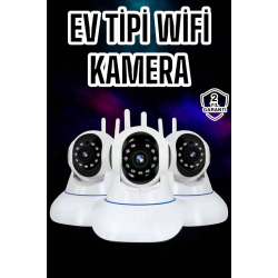 Mey İthalat® Wifi Kamerası Çift Yönlü Bebek Güvenlik Kamerası Gece Görüşlü