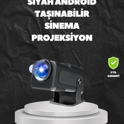 Mey İthalat® WiFi6 ve Bluetooth 5.0 Teknolojili Kablosuz Bağlantı Özellikli Projektör