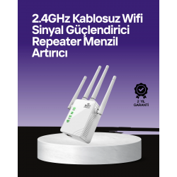 Mey İthalat® WPS Destekli 2.4GHz + 5GHz WiFi Sinyal Güçlendirici