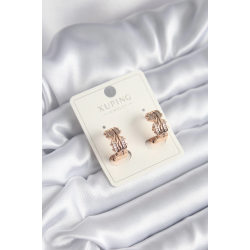 Mey İthalat® Xuping Model Zirkon Taşlı Halka Kadın Küpe