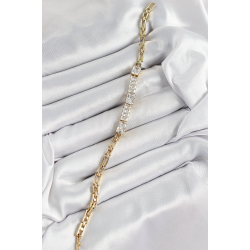 Mey İthalat® Xuping Pirinç Parçalı Su Yolu Model Gold Renk Kadın Bileklik