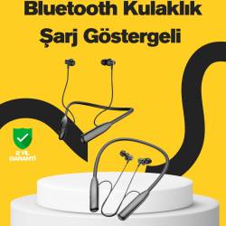 Mey İthalat® Y12 Bluetooth Boyun Bantlı Kulaklık – 100 Saat Pil, Bluetooth 5.3, Dokunmatik Kontrol