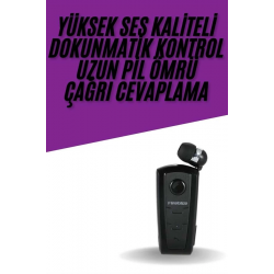 Mey İthalat® Yaka Kulaklığı Andorid Tüm Cep Telefonlarına Uyumlu Mikrofonlu Titreşimli Makaralı