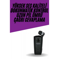 Mey İthalat® Yaka Kulaklığı Andorid Tüm Cep Telefonlarına Uyumlu Mikrofonlu Titreşimli Makaralı