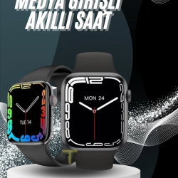 Mey İthalat® Yeni Model Akıllı Saat Dokunmatik Ekran Unisex Amoled Ekran 44 mm