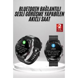Mey İthalat® Yeni Model Akıllı Saat GPS Uyumlu Uyku ve Sağlık Takibi Sesli Görüşme