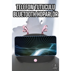 Mey İthalat® Yeni Nesil Akıllı Hoparlör Telefon Tutacağı Uzun Pil Ömrü Yüksek Ses Kaliteli