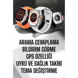 Mey İthalat® Yeni Nesil Akıllı Saat Adımsayar, GPS, Nabız Ölçer, Uyku ve Sağlık Takibi