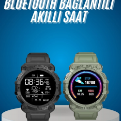 Mey İthalat® Yeni Nesil Akıllı Saat Bluetooth Bağlantılı Android ve İOS Uyumlu